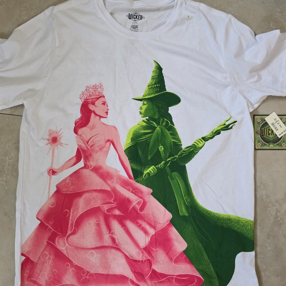 Wicked Graphic T-Shirt with Pink and Green Design